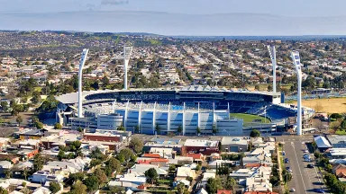Aerial view of Kardinia Park, Geelong - image courtesy of Wikimedia Commons