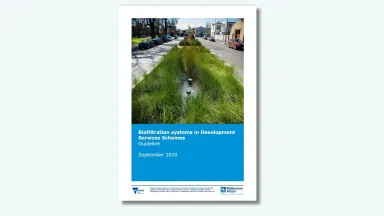 Biofiltration systems in Development Services schemes cover